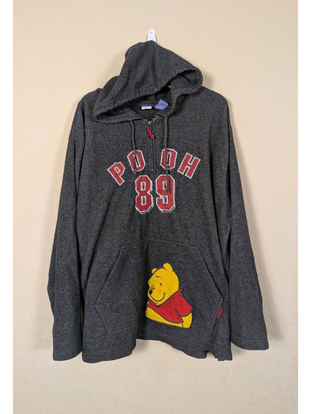 Vintage Winnie the Pooh Hoodie size 4XLWomans Quarter Zip embroidered Y2k